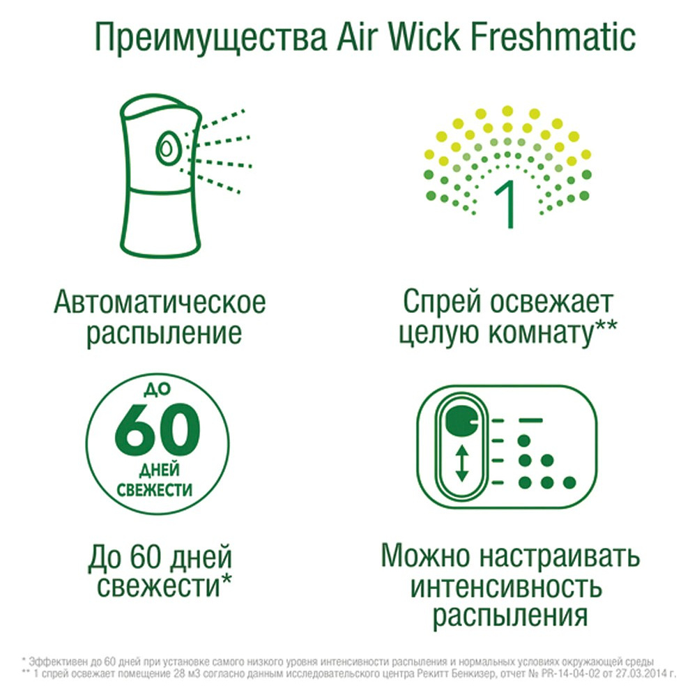 Освежитель воздуха Air Wick FreshMatic, сменные аэрозольные баллоны, розовая магнолия и цветущая вишня, 250 мл - 8