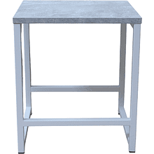 Табурет RION ALLERD, металл, ЛДСП, белый муар, Бетон