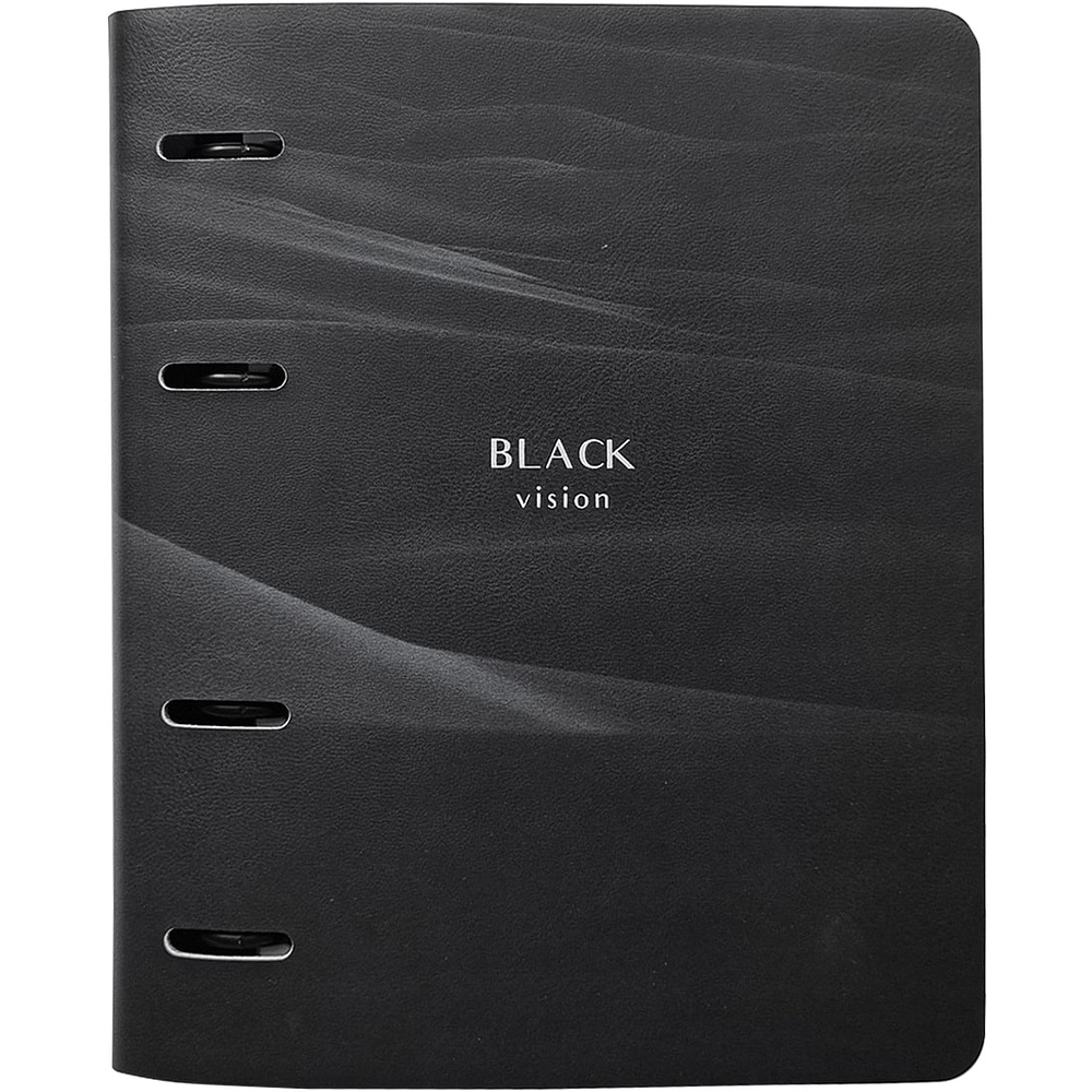 Тетрадь на кольцах  "Monochrome песок", B5, 120 листов, клетка, черный