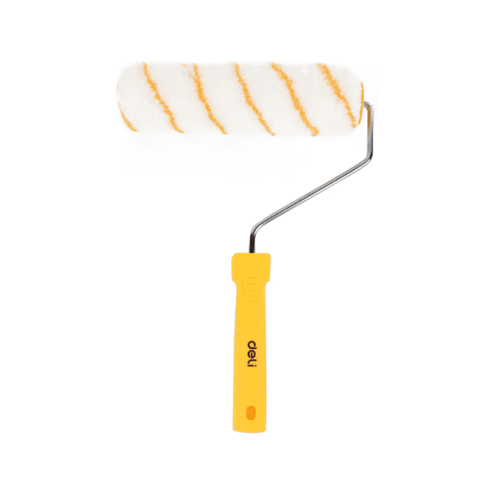 Валик малярный Deli "EDL509629", 220x18 мм, белый, желтый