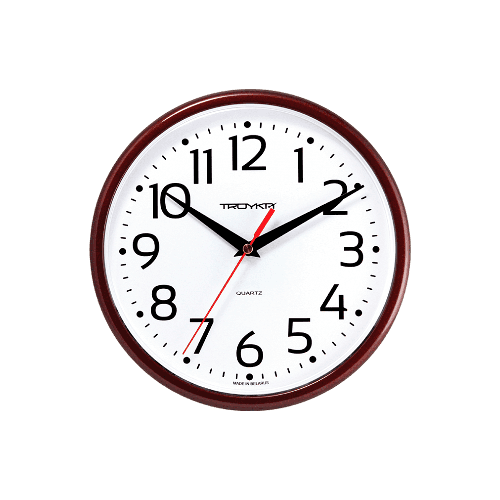 Часы настенные "983998", бордовый