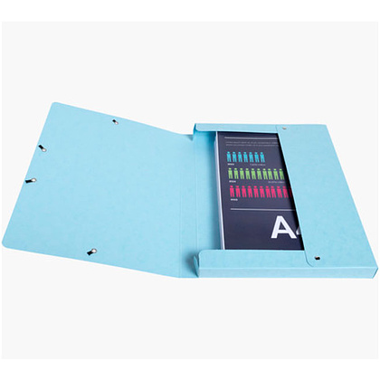 Папка на резинках "Aquarel", A4, 25 мм, картон, ассорти - 12