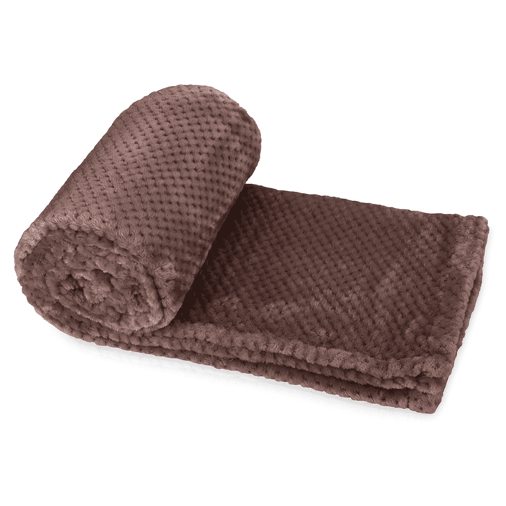 Плед "Фолд", полиэстер., шоколадный