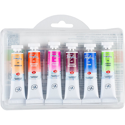 Краски акварельные "Белые ночи полночь ботанический скетч", набор 6 цветов, тубы - 5