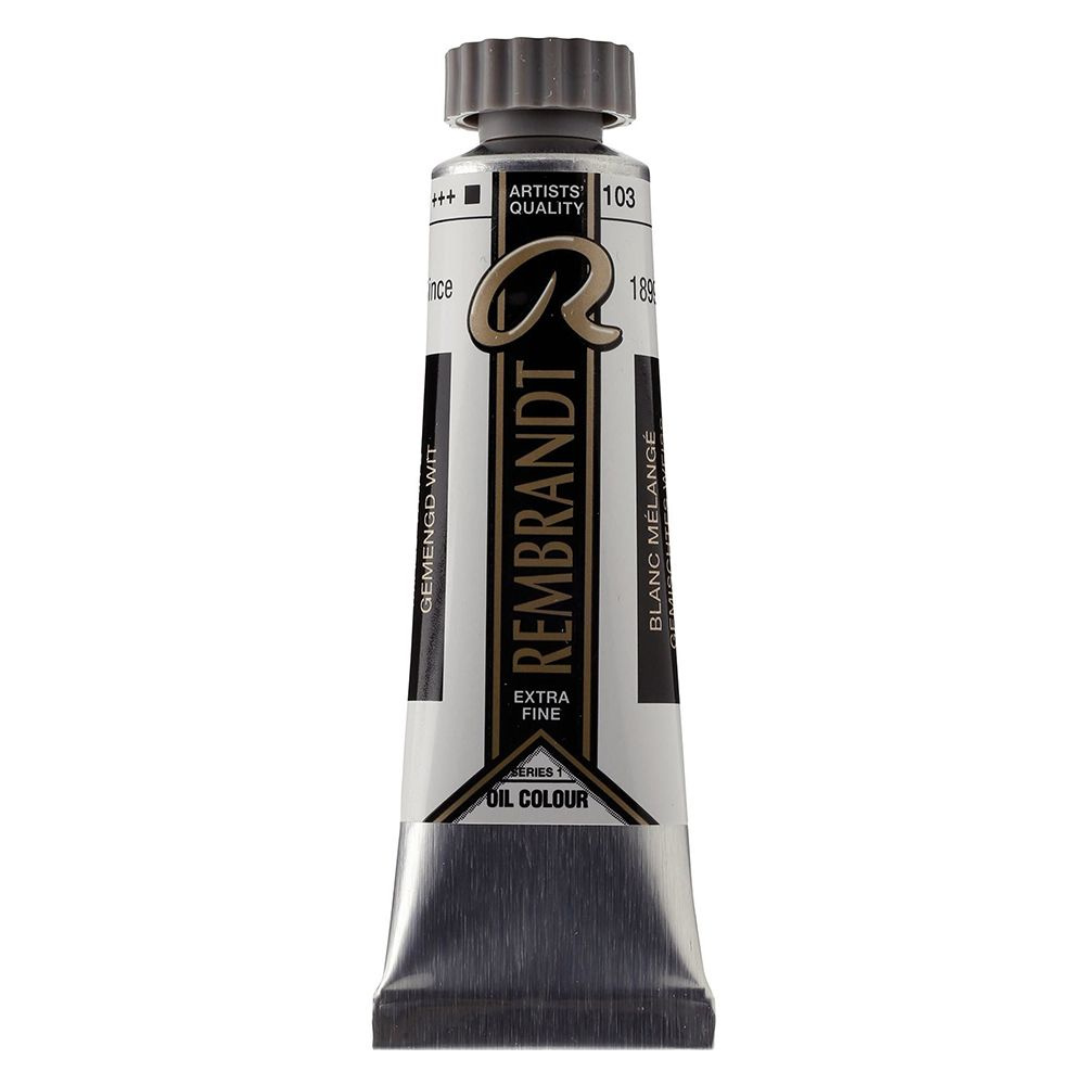 Краски масляные "Rembrandt", 103 белила смешанные, 15 мл, туба