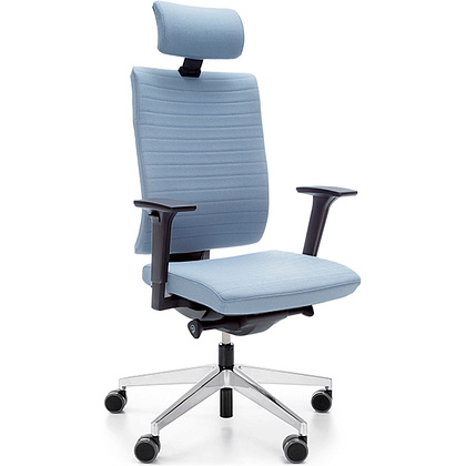 Кресло для руководителя Profim "Xenon 11SL P61PU Aluminium", ткань, металл, синий