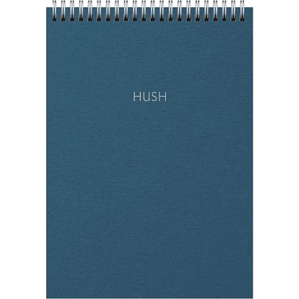 Блокнот "Hush.6", A5, 80 листов, в клетку, синий