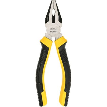 Плоскогубцы Deli YS EDL0001, 160 мм, 2-х компонентные рукоятки
