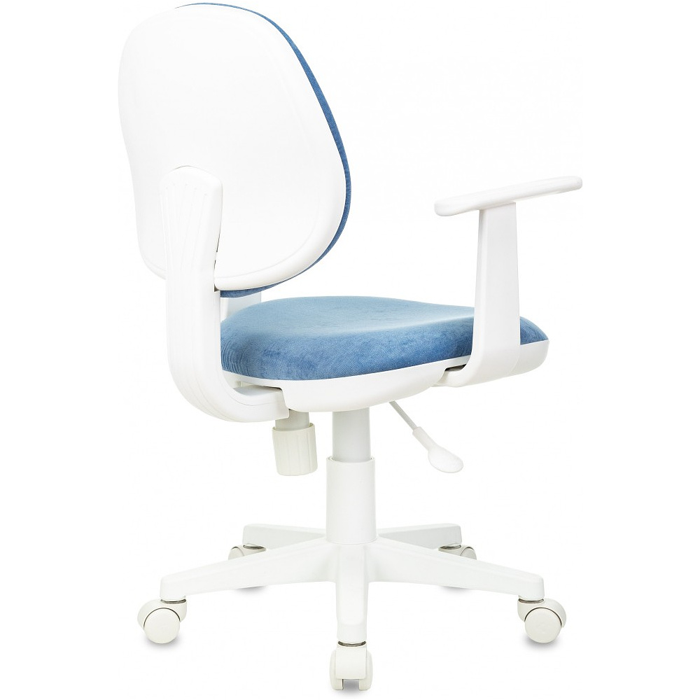 Кресло детское Бюрократ CH-W356AXSN, ткань, пластик, голубой - 5