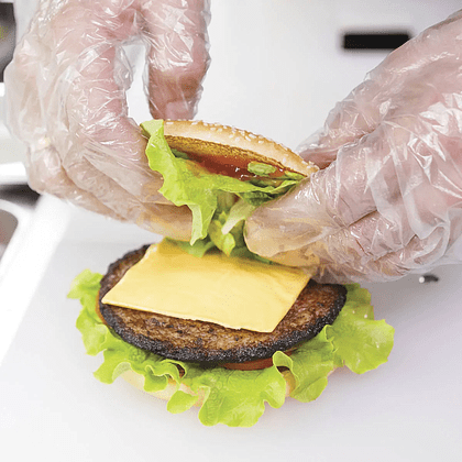 Перчатки полиэтиленовые одноразовые Aviora,  р-р L, 100 шт/уп, прозрачный - 3