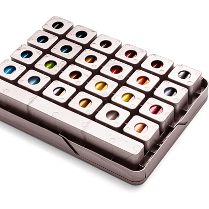 Краски акриловые"Himi Jelly Cup", набор 48 цветов, 12 мл, кювета, пластиковый футляр - 3