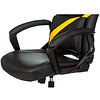 Кресло игровое "Zombie DRIVER", экокожа, пластик, черный, желтый - 7
