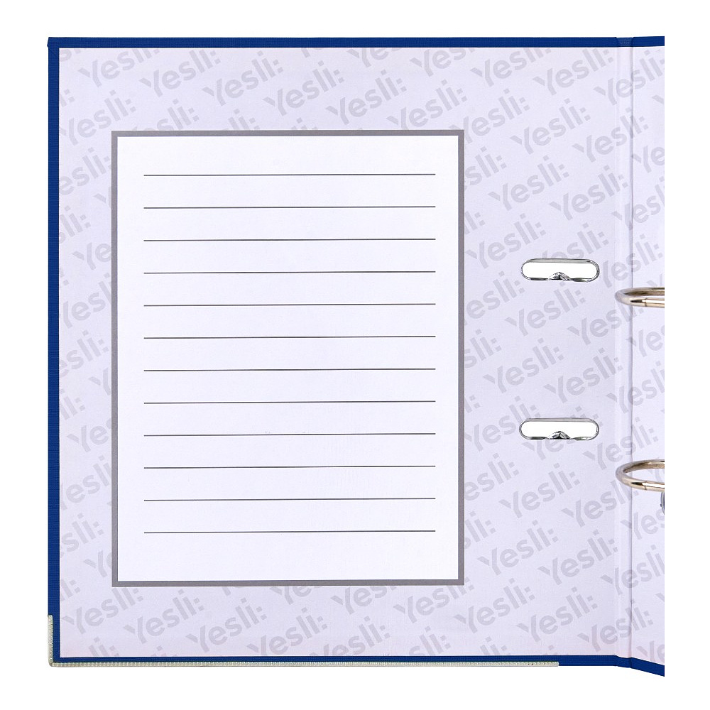Папка-регистратор "Yesli:", А4, 50 мм, ПВХ Эко, синий - 7