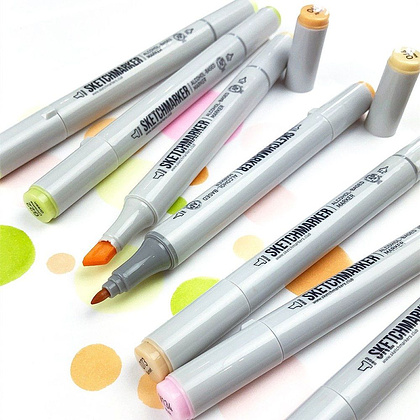 Маркер перманентный двусторонний "Sketchmarker", BR84 латте - 3