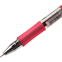 Ручка гелевая "Jell-Zone Standard", 0.5 мм, прозрачный, стерж. красный