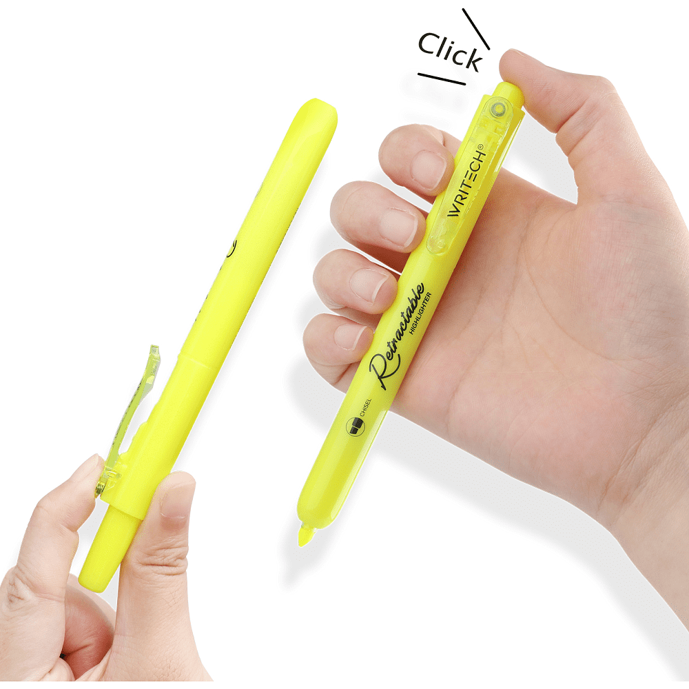 Маркер текстовый автоматический "Retractable", зеленый - 5