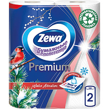 Бумажные полотенца Zewa Premium Decor 2 слоя, 2 рулона