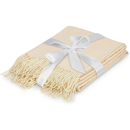 Плед "Dapple", 160x210 см, акрил, бежевый