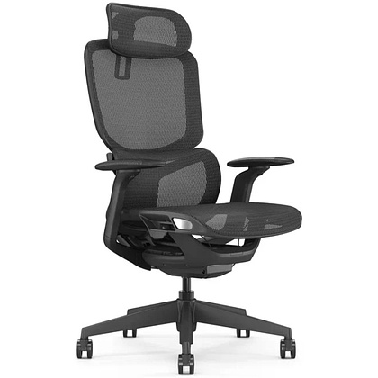 Кресло компьютерное SitZone E-JX-001А, сетка, пластик, черный