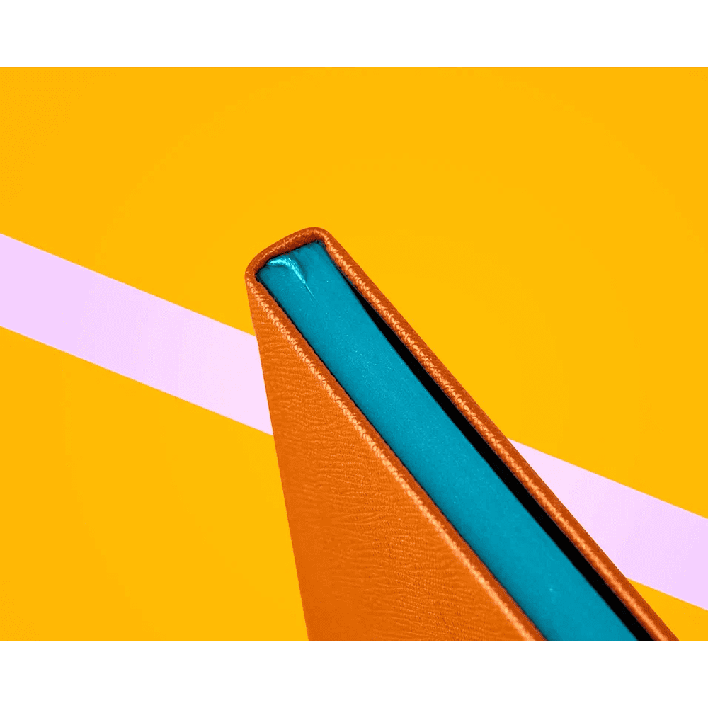 Блокнот "Shell tangerine", А5, 96 листов, оранжевый, срез голубой - 6