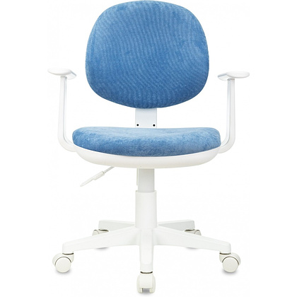 Кресло детское Бюрократ CH-W356AXSN, ткань, пластик, голубой - 3
