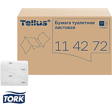 Бумага туалетная  Tellus Стандарт, TР3, листовая, 250 листов, 1 слой