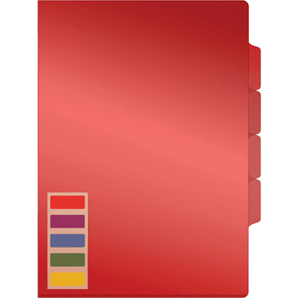 Папка-уголок "Стамм", А4, 150 мк, ассорти - 4