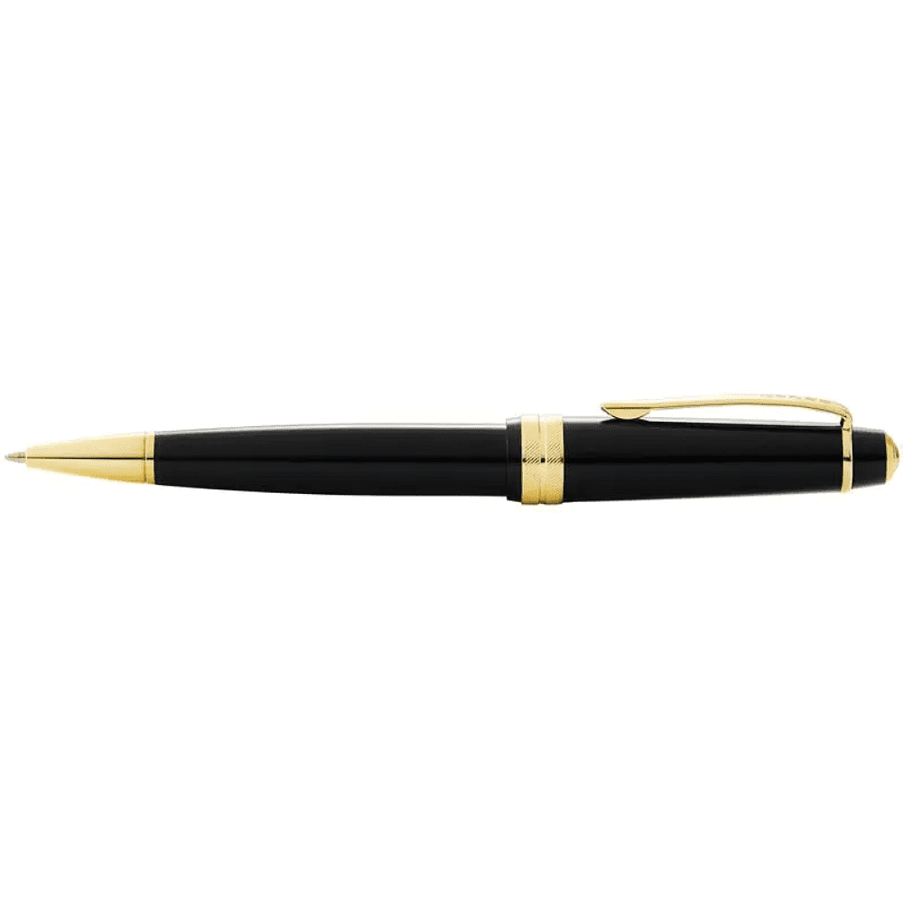 Ручка шариковая "Bailey Light Polished Black Resin and Gold Tone", 0.7 мм, черный, золотой, стерж. черный - 3