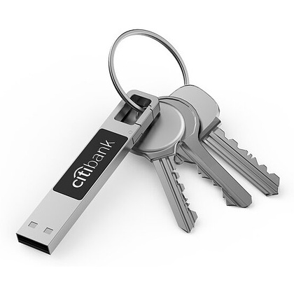 USB Flash накопитель 2.0 16 Gb ZC-010, металл, зеленый