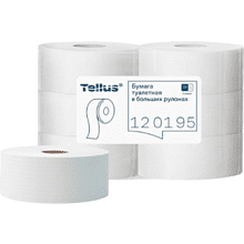 Бумага туалетная Tellus Стандарт, Т1, в больших рулонах, 525 м, 1 слой