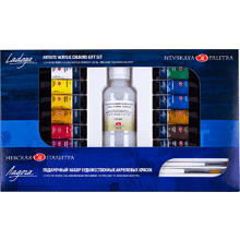 Краски акриловые "Ладога", 12 цветов