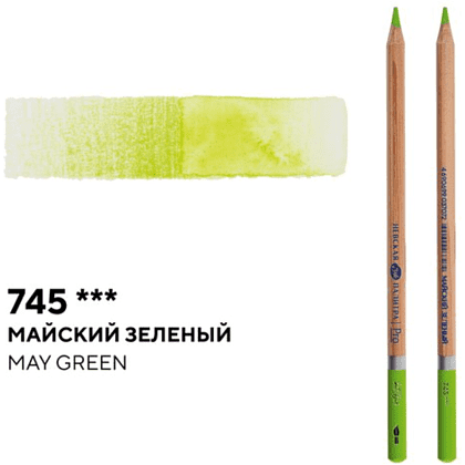 Карандаш акварельный "Белые ночи", 745, майский зеленый - 2