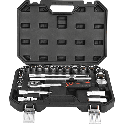 Набор инструмента 1/2" Deli RS EDQ43025, 25 шт.