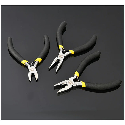 Набор мини-плоскогубцев Deli YS EDL103205-6, 6 шт., желтый, черный - 4