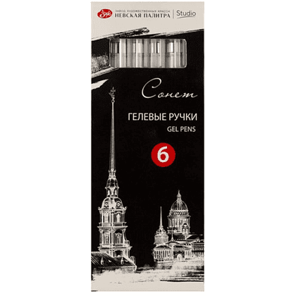 Ручка гелевая "Сонет", 1 мм, белая - 5