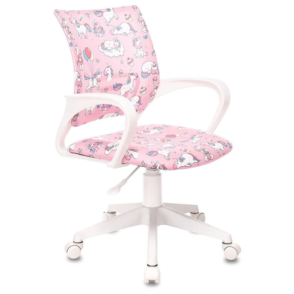 Кресло детское Бюрократ BUROKIDS 1W, ткань, пластик, розовый