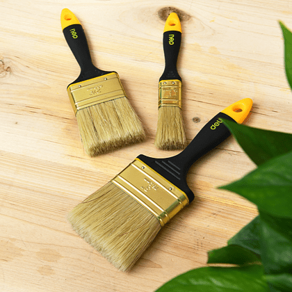 Кисть малярная Deli YS EDL509146, плоская, 4"-100 мм, смешанная щетина - 4