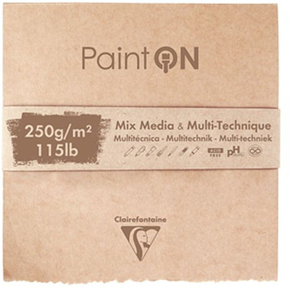 Блок-склейка "Paint'On" Mix, 13.3x15.7 см, 250 г/м2, 50 листов, неровный край