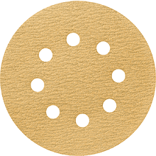 Круг шлифовальный абразивный Krugo Master, 8 отверстий, d125, p.100