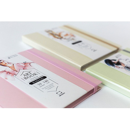 Скетчбук для маркеров "Fashion", 15x15 см, 75 г/м2, 80 л, розовый - 9