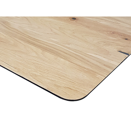 Столешница массив 1300х750х27, Дуб беленый, кромка косая - 2