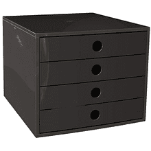 Блок из 4-х лотков закрытый "Exacompta", черный