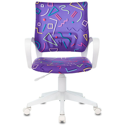 Кресло детское Бюрократ KD-W4, ткань, пластик, фиолетовый - 2