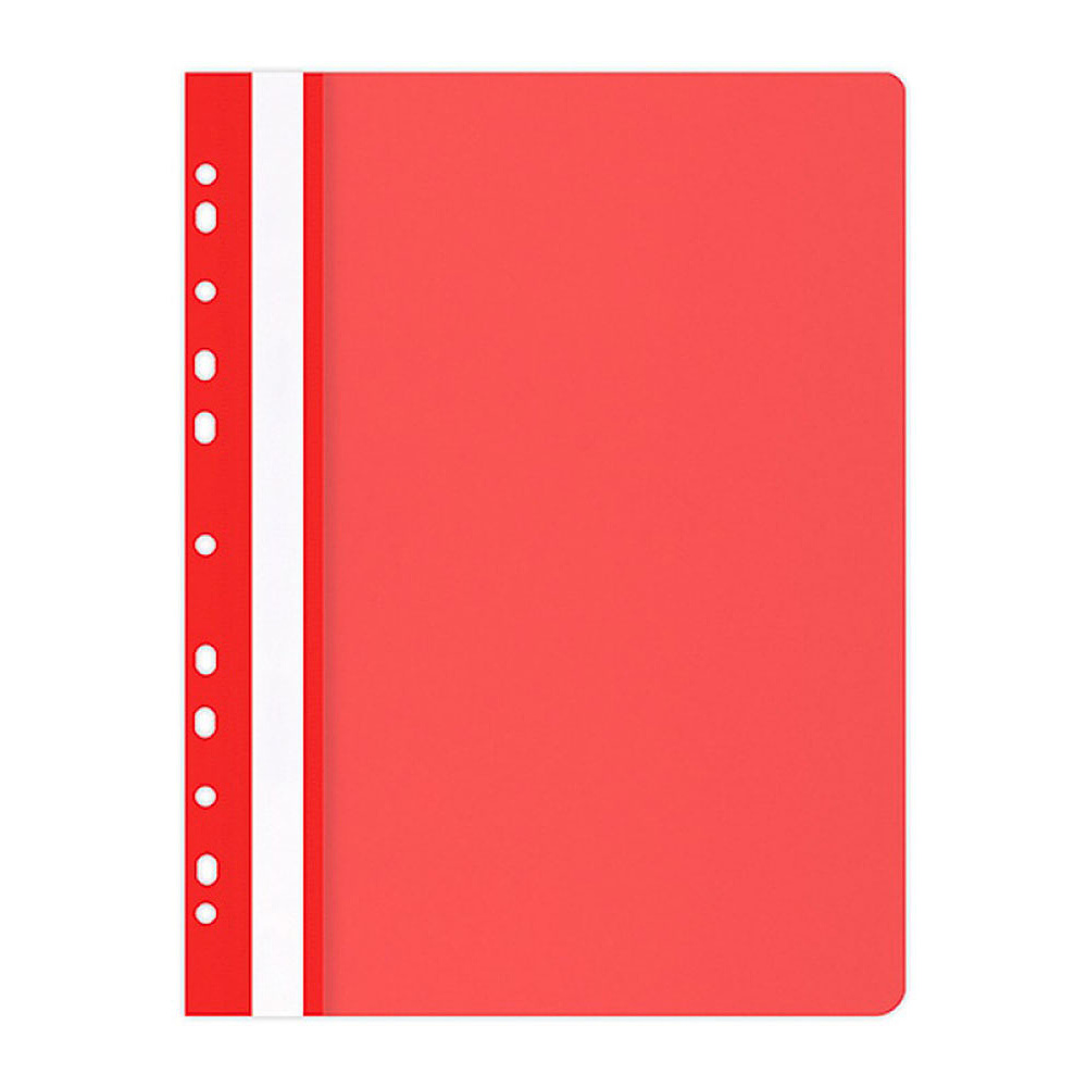Папка-скоросшиватель с перфорацией "Office Product", А4, красный
