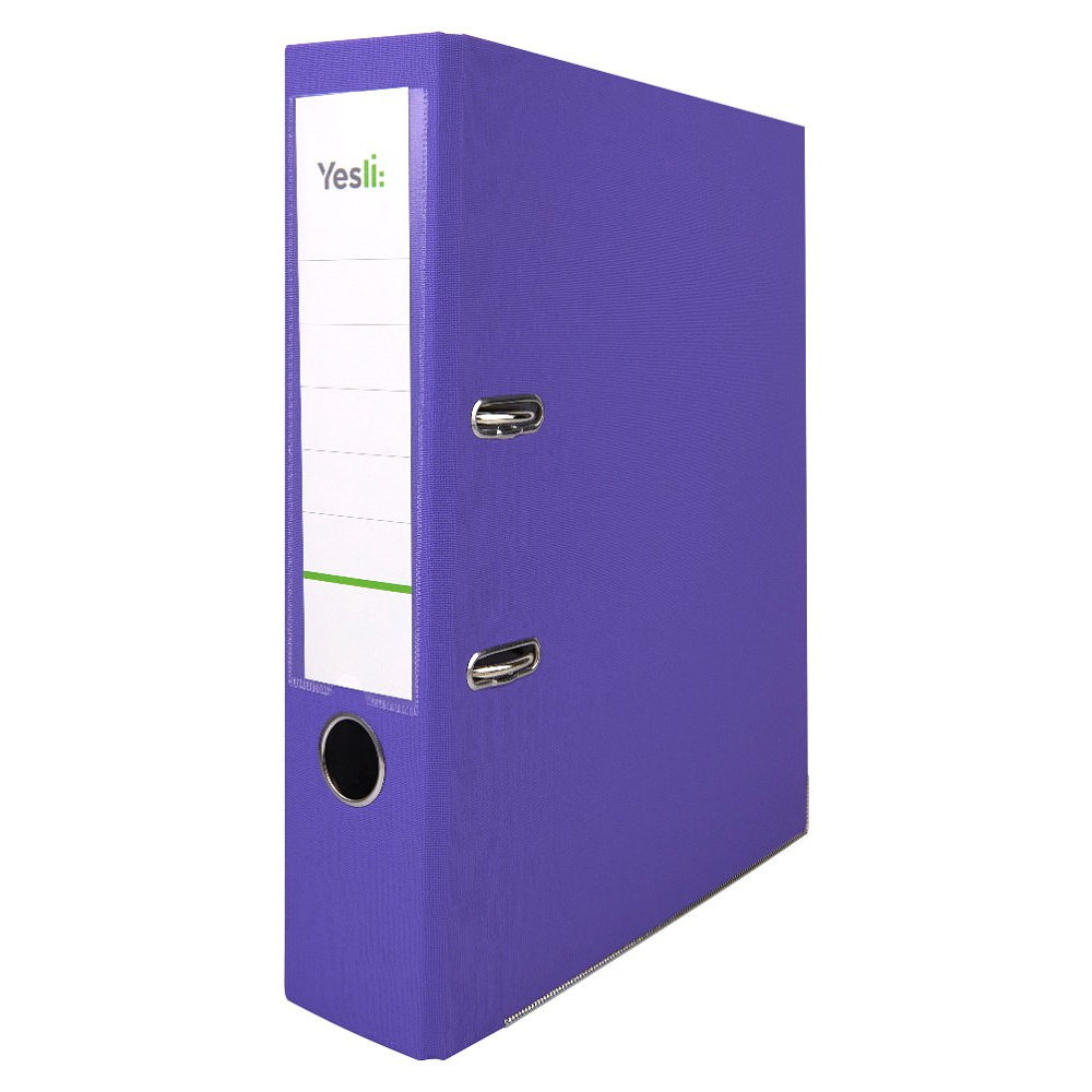Папка-регистратор "Yesli:", А4, 75 мм, ПВХ Эко, фиолетовый
