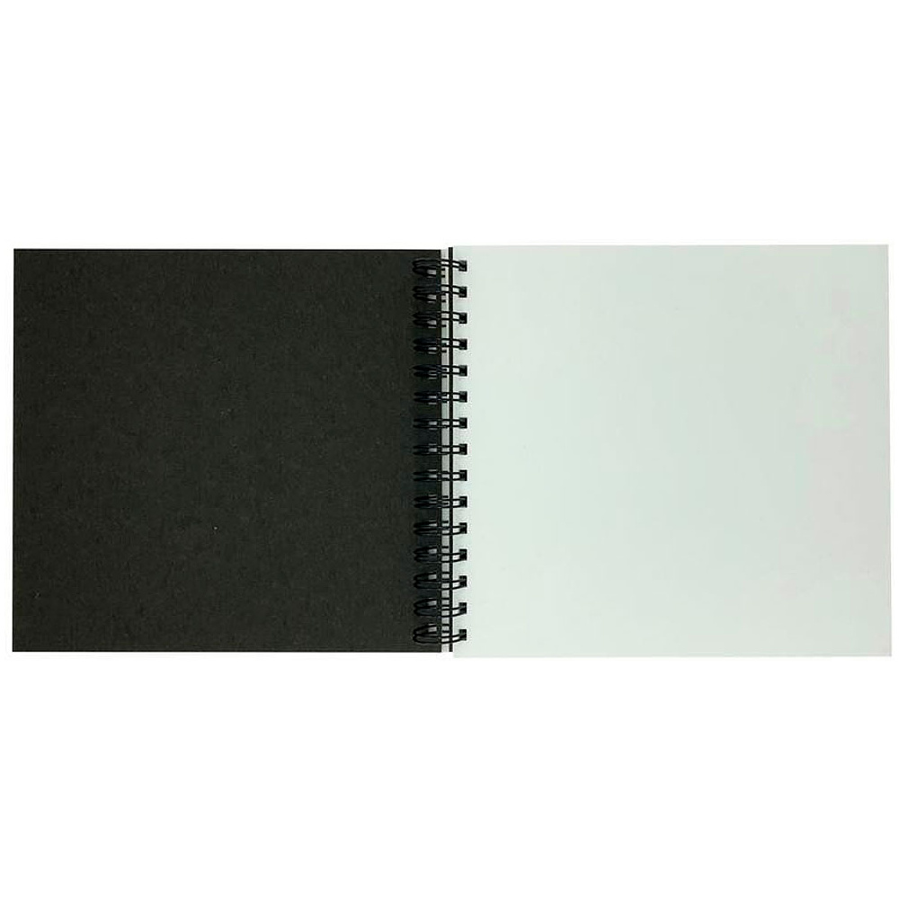 Скетчбук "Aquarelle", 19.5x19.5 см, 30 листов, черный - 3