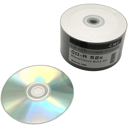 Диск CD-R, 700Mб, 52x, CMC Printable, 50 шт - 3