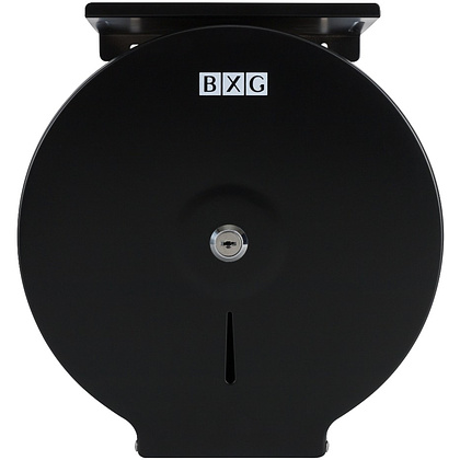 Диспенсер BXG-PD-5005B для туалетной бумаги в средних и больших рулонах, металл, черный, матовый - 5