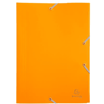 Папка на резинках "Exacompta", A4, 15 мм, полипропилен, желтый