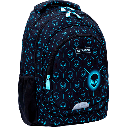 Рюкзак школьный "Neon Ufo", черный  - 4
